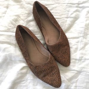 Madewell spotted hair flats